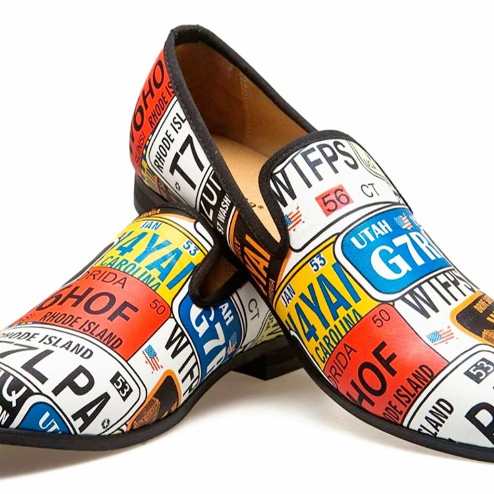 MeiJiaNa~ U.S. License Plate, Fashion- Loafer, Slip-On Shoes- Size 10- B09C3L711 - Picture 4 of 17